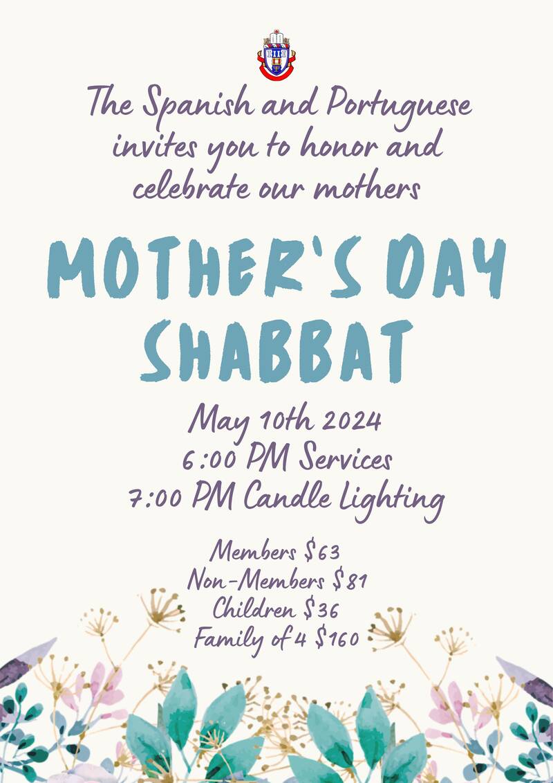 Banner Image for Mother's Day Shabbat