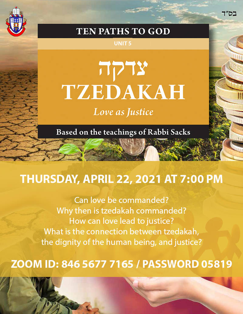 Banner Image for Ten Paths to God - Unit 5: TZEDAKAH - Love as Justice with Guest Panelists Steve Maman & David Nathaniel