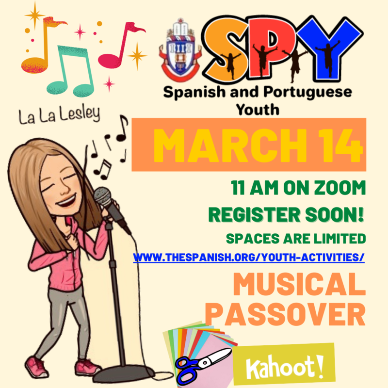 Banner Image for SPY Musical Passover