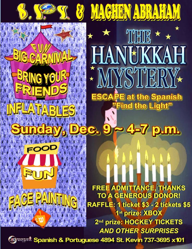 Banner Image for THE HANUKKAH MYSTERY - Escape at the Spanish 