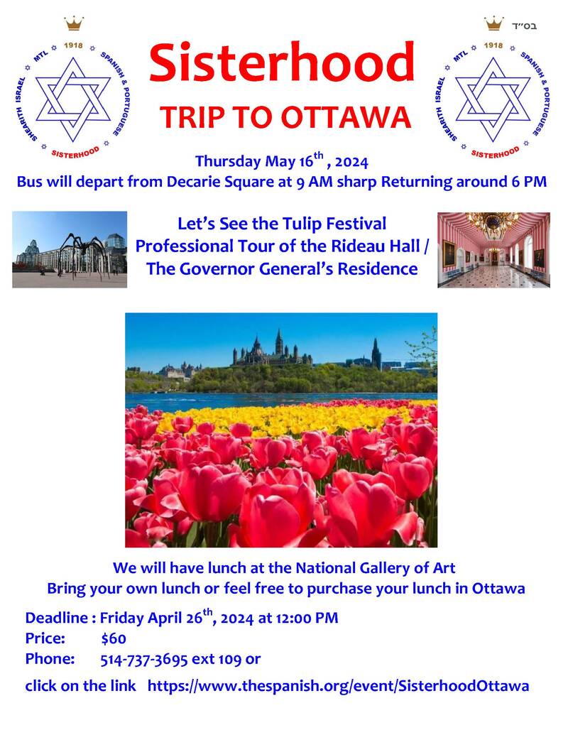 Banner Image for Sisterhood: Trip To Ottawa