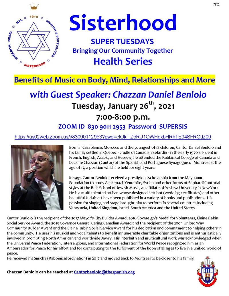 Banner Image for Sisterhood Health Series: Benefits of Music on Body, Mind, Relationships and More
